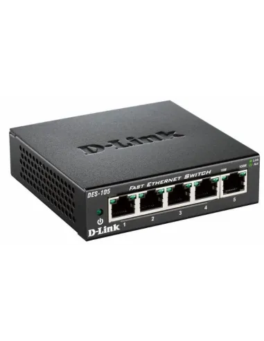D-Link DES-105 Switch 5 Puertos 10/100Mbps Metal