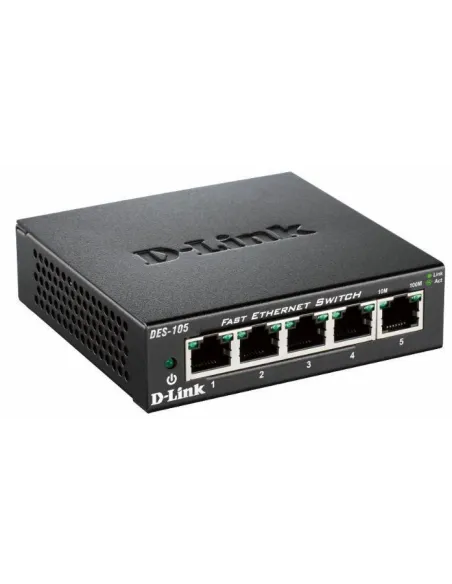 D-Link DES-105 Switch 5 Puertos 10/100Mbps Metal