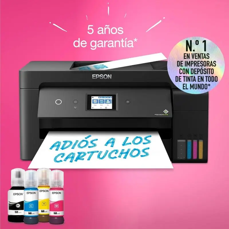 Epson EcoTank ET-15000 Impresora de Tinta Multifunción Color WiFi Negra