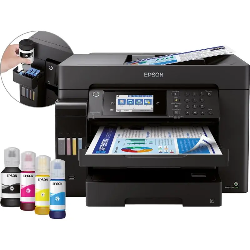 Epson EcoTank ET-16600 Impresora de Tinta Multifunción Color WiFi Negra