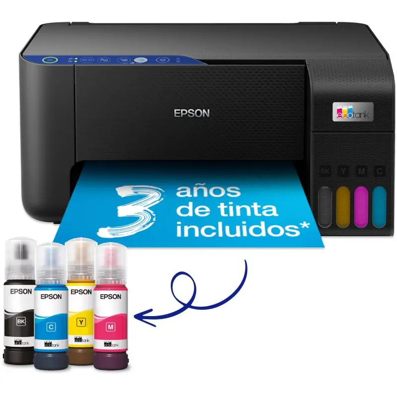 Epson EcoTank ET-2811 Impresora de Tinta Multifunción Color WiFi Negra