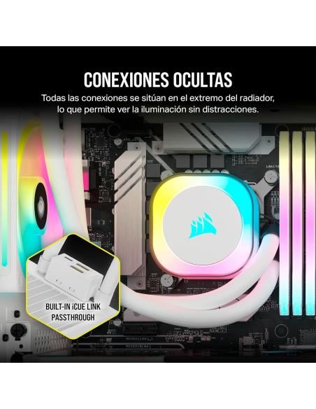 Corsair iCUE LINK H150i RGB AIO Kit de Refrigeración Líquida 360mm Blanco