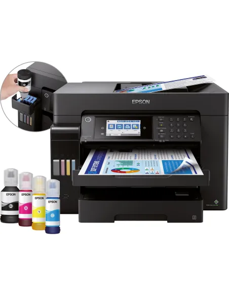 Epson EcoTank ET-16650 Impresora de Tinta Multifunción Color WiFi Negra