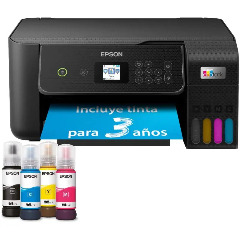 Epson Ecotank ET-2870 Impresora de Tinta Multifunción Color WiFi Negra