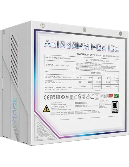 Gigabyte Aorus Elite 1000W 80 Platinum Full Modular Blanca