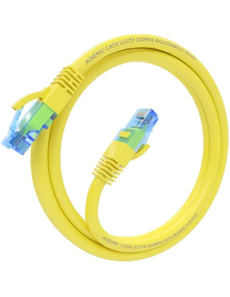 Aisens A135-0834 Cable de Red RJ-45 Cat.6 UTP 1.5 M Amarillo