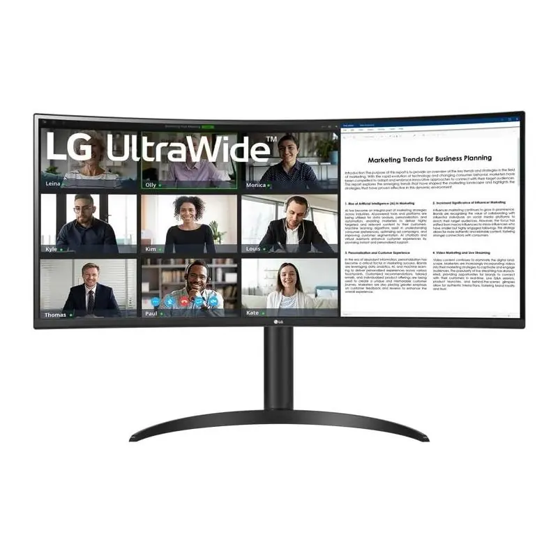 LG UltraWide 34WR55QKB 34" VA WQHD 100 Hz Curvo