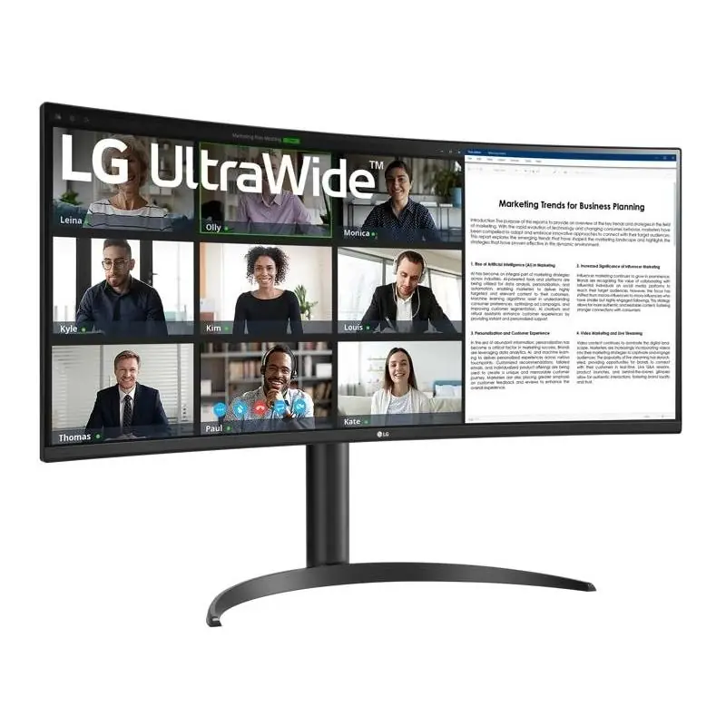 LG UltraWide 34WR55QKB 34" VA WQHD 100 Hz Curvo