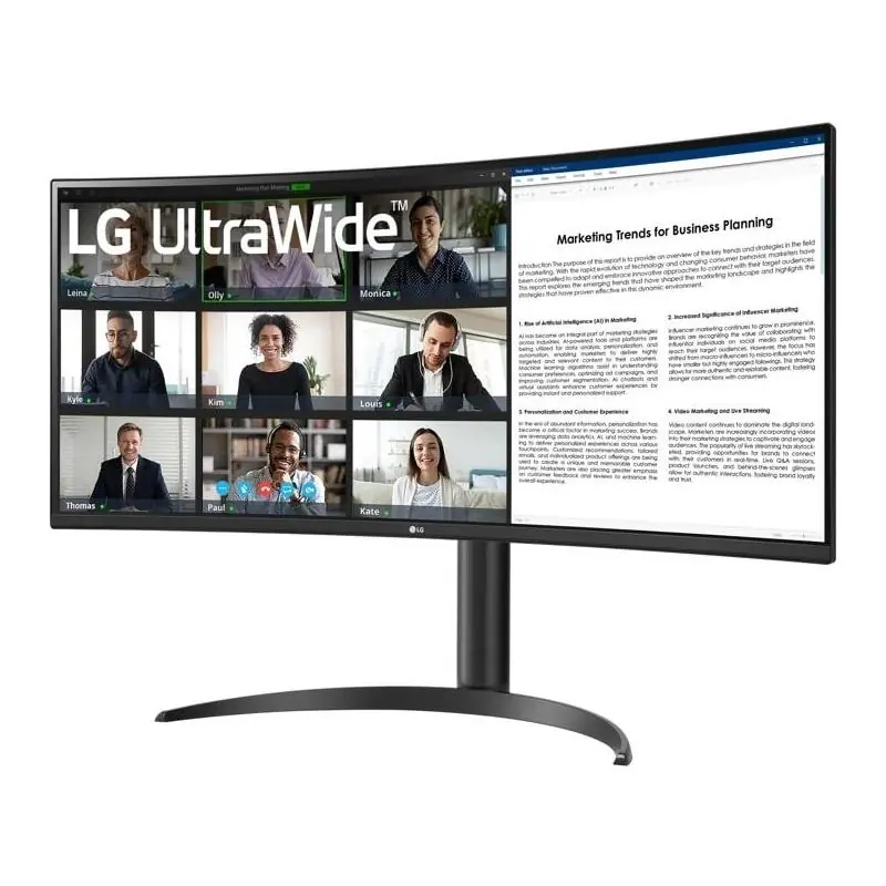 LG UltraWide 34WR55QKB 34" VA WQHD 100 Hz Curvo