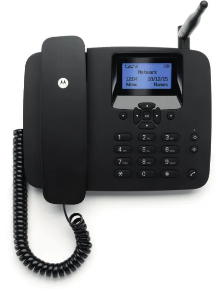 Motorola FW200L Teléfono Fijo GSM con SIM Negro