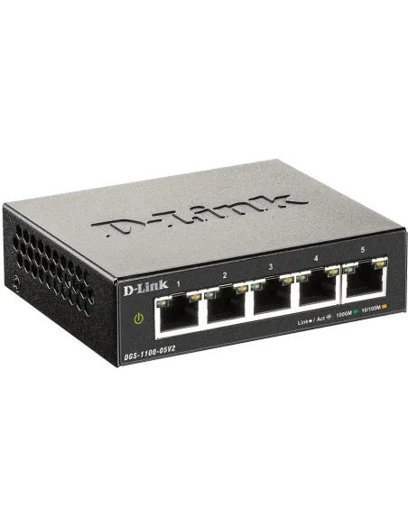 D-Link DGS-1100-05V2/E Switch Gestionado 5 Puertos RJ45 Gigabit