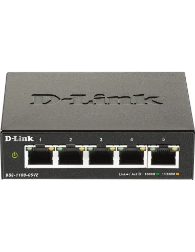 D-Link DGS-1100-05V2/E Switch Gestionado 5 Puertos RJ45 Gigabit