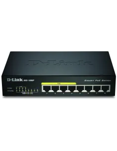 D-Link DGS-1008P/E Switch L2 PoE 8 Puertos Gigabit-RED25362