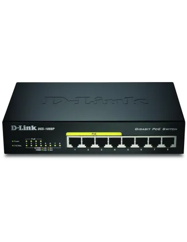 D-Link DGS-1008P/E Switch L2 PoE 8 Puertos Gigabit