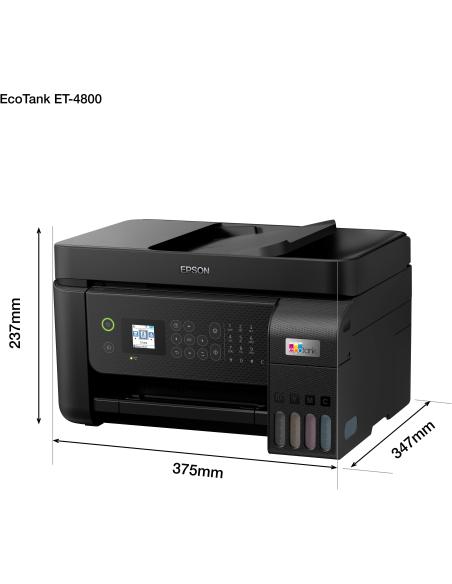 Epson EcoTank ET-4800 Impresora de Tinta Multifunción Color WiFi Negra