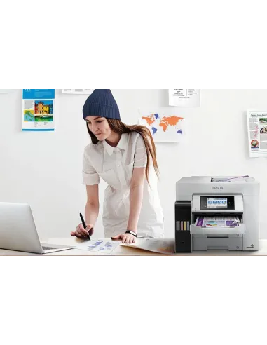 Epson EcoTank ET-5880 Impresora de Tinta Multifunción Color WiFi Blanca