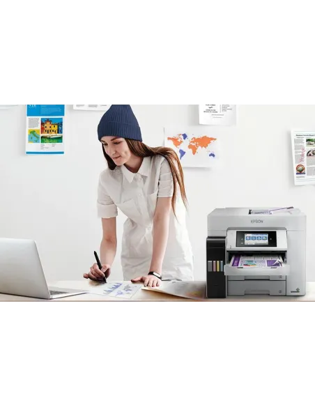 Epson EcoTank ET-5880 Impresora de Tinta Multifunción Color WiFi Blanca