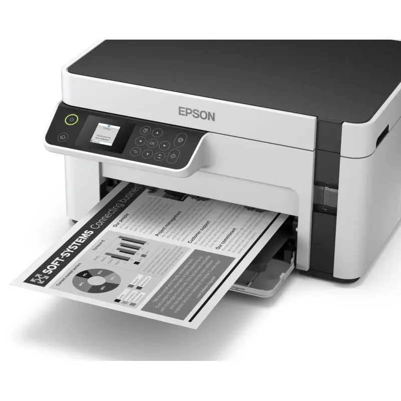 Epson EcoTank ET-M2120 Impresora de Tinta Multifunción Monocromo WiFi Blanca