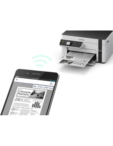 Epson EcoTank ET-M2120 Impresora de Tinta Multifunción Monocromo WiFi Blanca