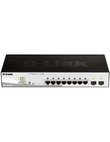 D-Link DGS-1210-08P/E Switch Smart 8 Puertos Gigabit PoE + 2 Puertos SFP