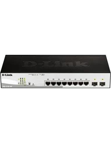 D-Link DGS-1210-10P/E Smart+ Switch Gestionado 8 Puertos Ethernet Gigabit + 2 Puertos