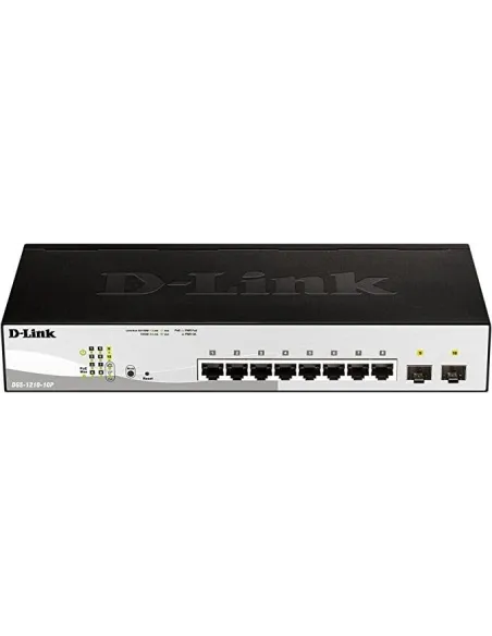 D-Link DGS-1210-10P/E Smart+ Switch Gestionado 8 Puertos Ethernet Gigabit + 2 Puertos