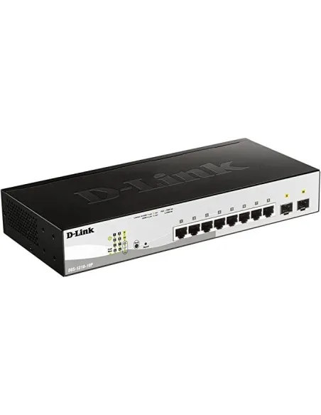 D-Link DGS-1210-10P/E Smart+ Switch Gestionado 8 Puertos Ethernet Gigabit + 2 Puertos