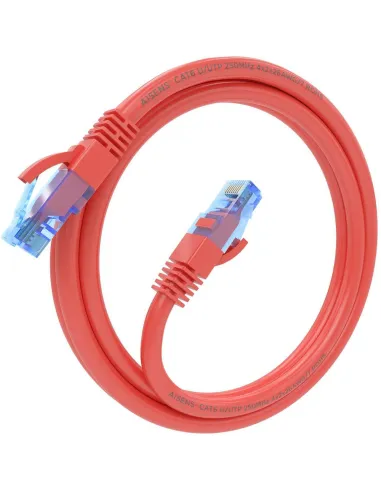 Aisens A135-0790 Cable de Red RJ45 AWG26 CCA UTP Cat 6 1.5m Rojo