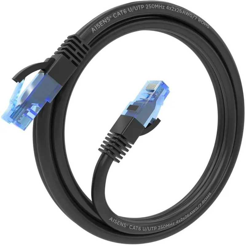 Aisens A135-0844 Cable de Red RJ45 Cat.6 UTP 1.5m Negro