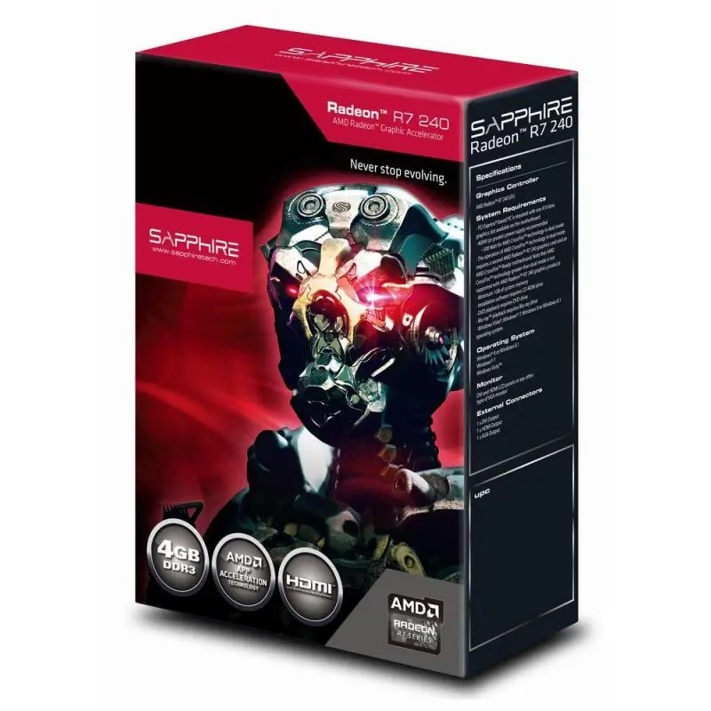 Sapphire Radeon R7 240 4GB GDDR3