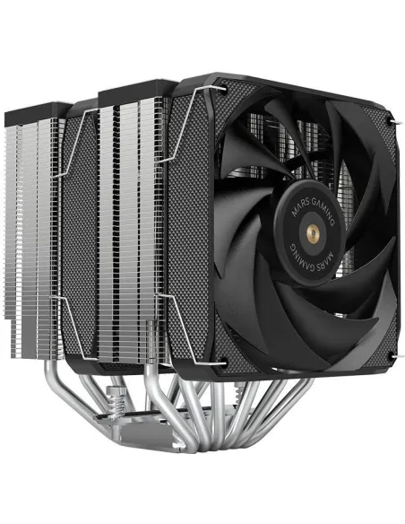 Mars Gaming MCPUXU6 Disipador Cpu Doble Torre Tdp 350w 2x Ventiladores Fdb 6 Heatpip