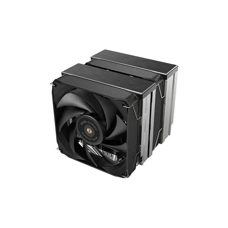 Mars Gaming MCPUXU6 Disipador Cpu Doble Torre Tdp 350w 2x Ventiladores Fdb 6 Heatpip