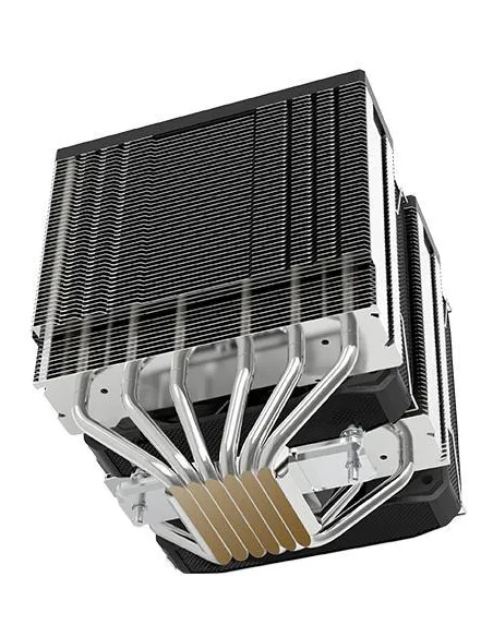 Mars Gaming MCPUXU6 Disipador Cpu Doble Torre Tdp 350w 2x Ventiladores Fdb 6 Heatpip