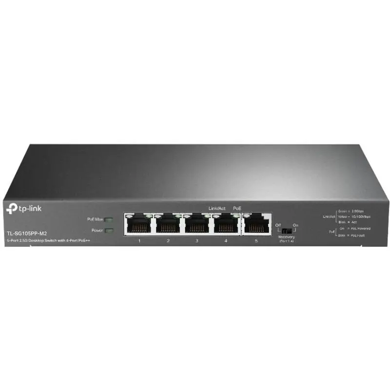 TP-Link TL-SG105PP-M2 Switch PoE 5 Puertos Ethernet