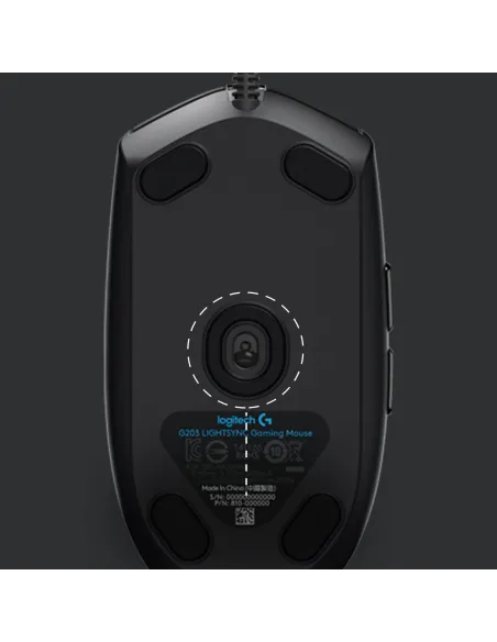 Logitech G203 Ratón 8000 DPI RGB Negro