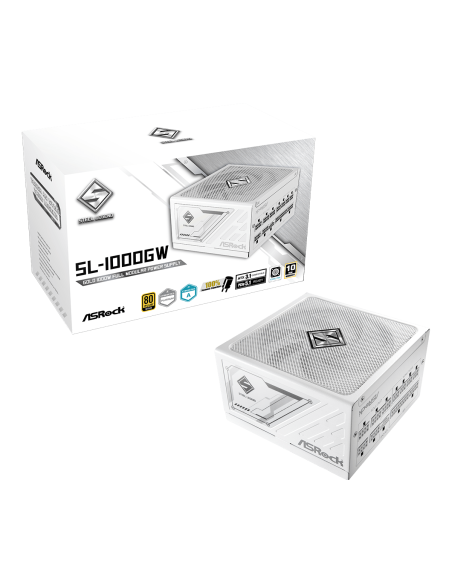 Asrock SL-1000GW 1000W 80 Plus Gold Blanca