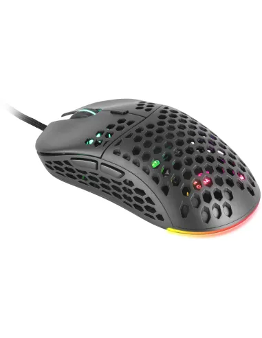 Mars Gaming MM55 Ratón Gaming RGB 12800 DPI Negro