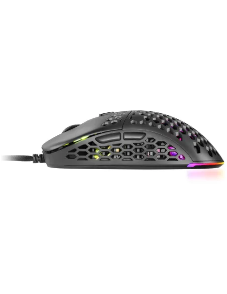 Mars Gaming MM55 Ratón Gaming RGB 12800 DPI Negro