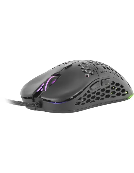 Mars Gaming MM55 Ratón Gaming RGB 12800 DPI Negro