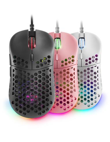 Mars Gaming MM55 Ratón Gaming RGB 12800 DPI Negro