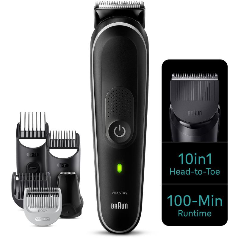 Braun Series 5 MGK5440 Afeitadora 10 en 1 Negra + Pack King C Gillette