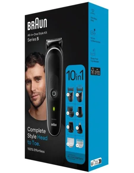 Braun Series 5 MGK5440 Afeitadora 10 en 1 Negra + Pack King C Gillette