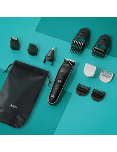 Braun Series 5 MGK5440 Afeitadora 10 en 1 Negra + Pack King C Gillette