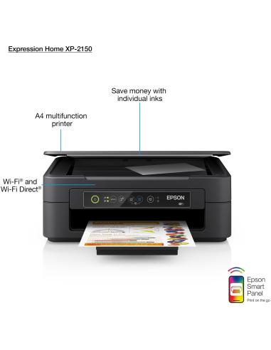 Epson Expression Home XP-2150 Impresora de Tinta Multifunción Color WiFi Negra