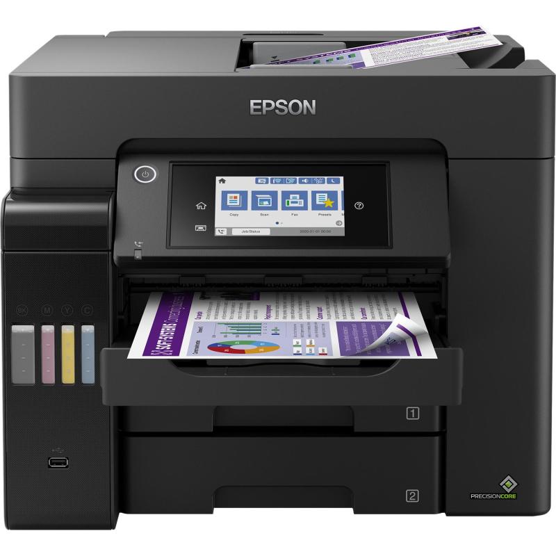 Epson EcoTank ET-5850 Impresora de Tinta Multifunción Color WiFi Negra