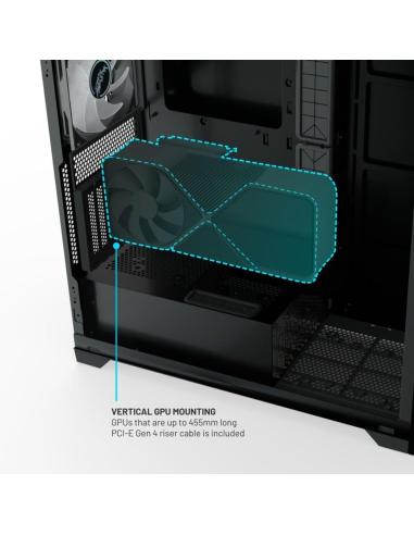 Valkyrie VK-CASE02LITE Midi Torre USB-C Negra