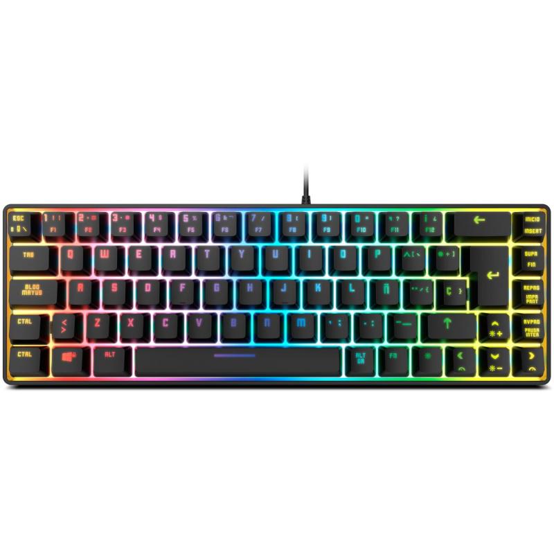 Krom Kalista Teclado RGB USB-A Negro