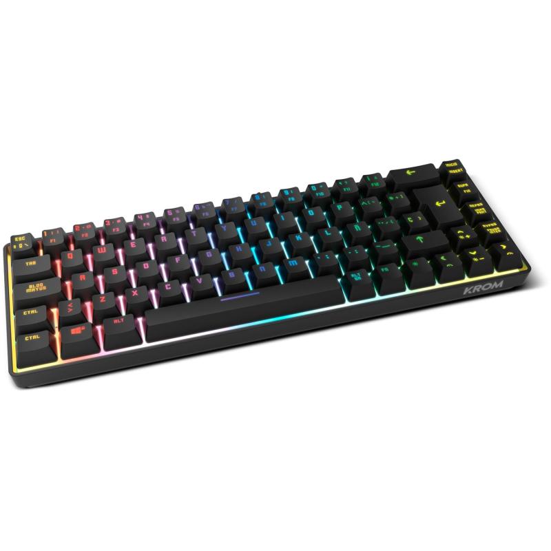 Krom Kalista Teclado RGB USB-A Negro