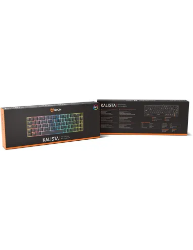 Krom Kalista Teclado RGB USB-A Negro