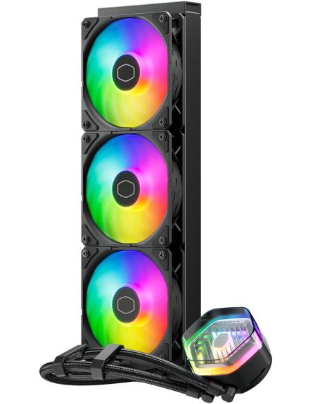 Cooler Master MasterLiquid 360 Atmos ARGB Kit de Refrigeración Líquida 360mm Negra